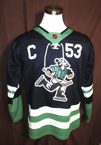 Camiseta deportiva cosida retro inversa para hombre Vancouver Canucks Bo Horvart Adidas talla 52 - Imagen 2 de 9