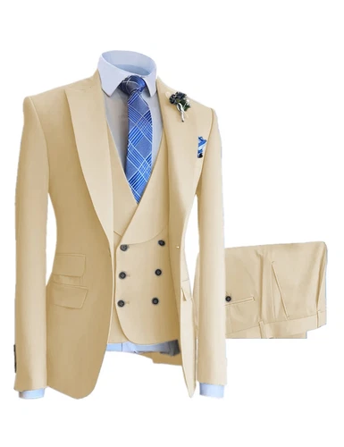 Men’s Suit 3 Piece White Meeting Party Wedding Business Formal Occasions - Picture 6 of 44