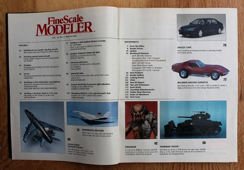 Fine Scale Modeler Magazine; March, 1996; Special Jumbo Issue; 1968 Corvette - Picture 3 of 8