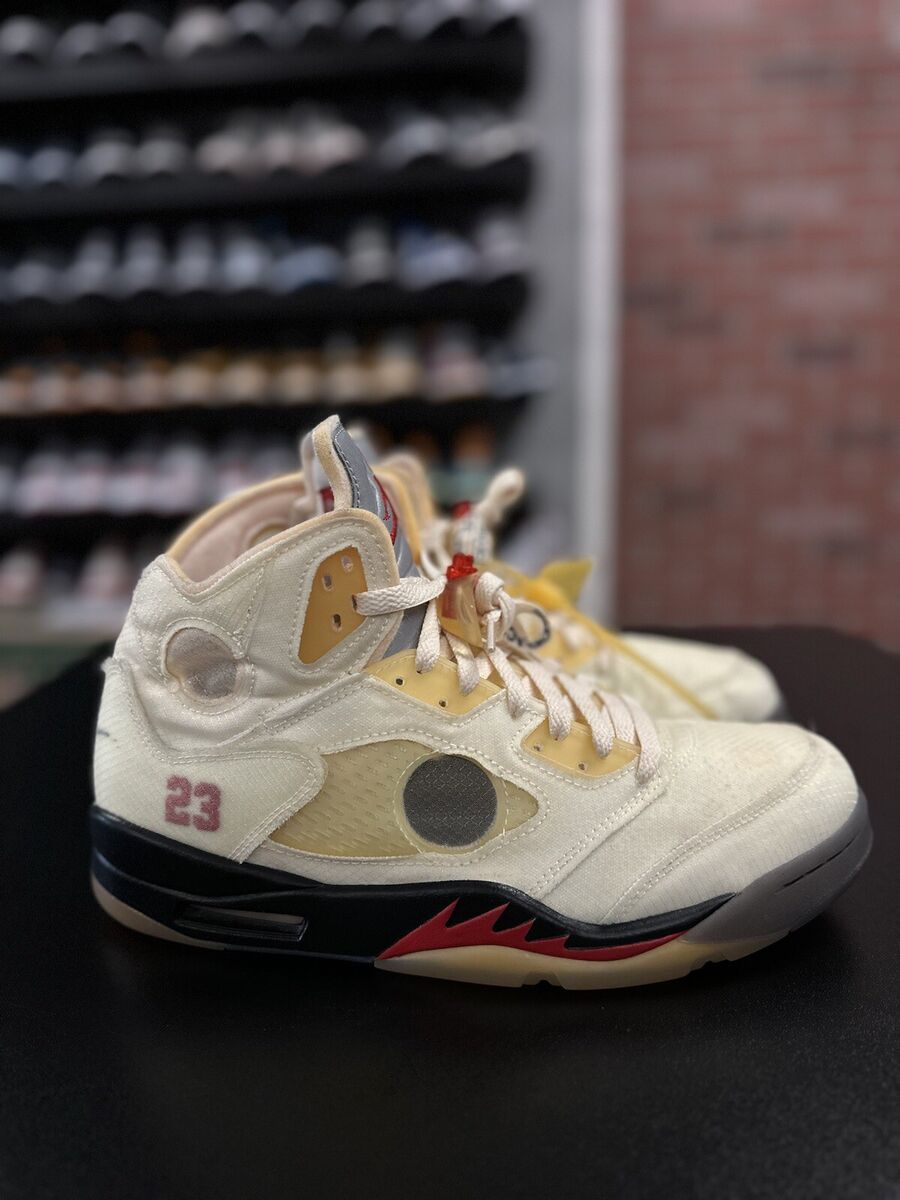 Nike Air Jordan 5 Retro SP X Off-White Sail DH8565-100 Size Nike Air Jordan 5 Retro SP X Off-White Sail DH8565-100 Size