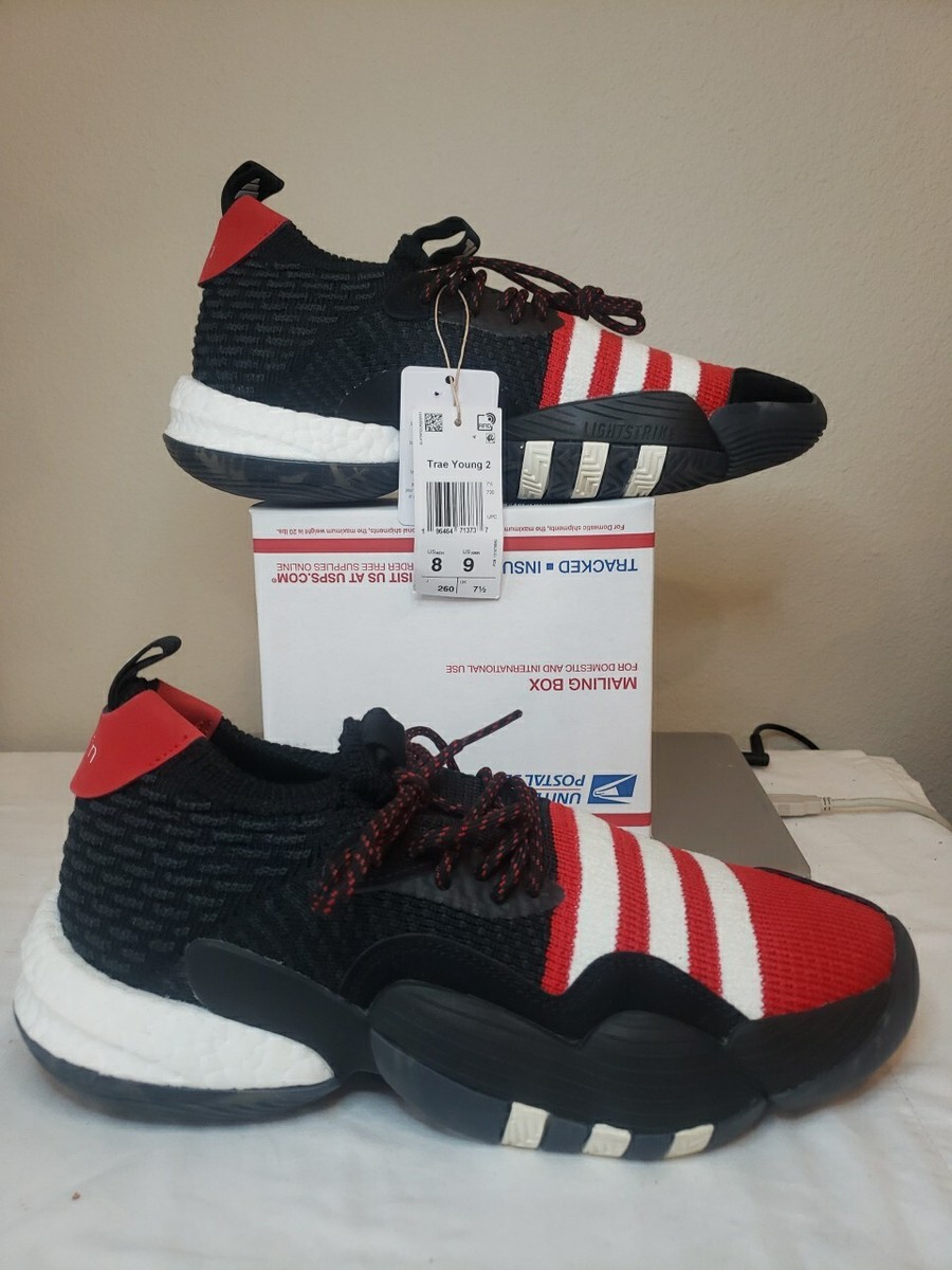 adidas Trae Young Men's Size Shoes Black Red Sneakers IF2163