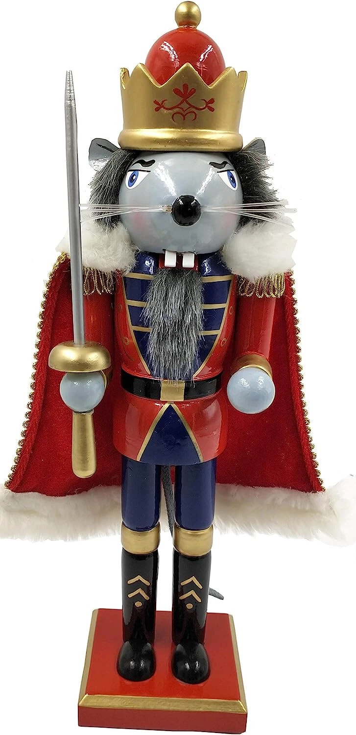 SANTA'S WORKSHOP 14" WOODEN MOUSE KING NUTCRACKER BALLET XMAS NUTCRACKER 70153