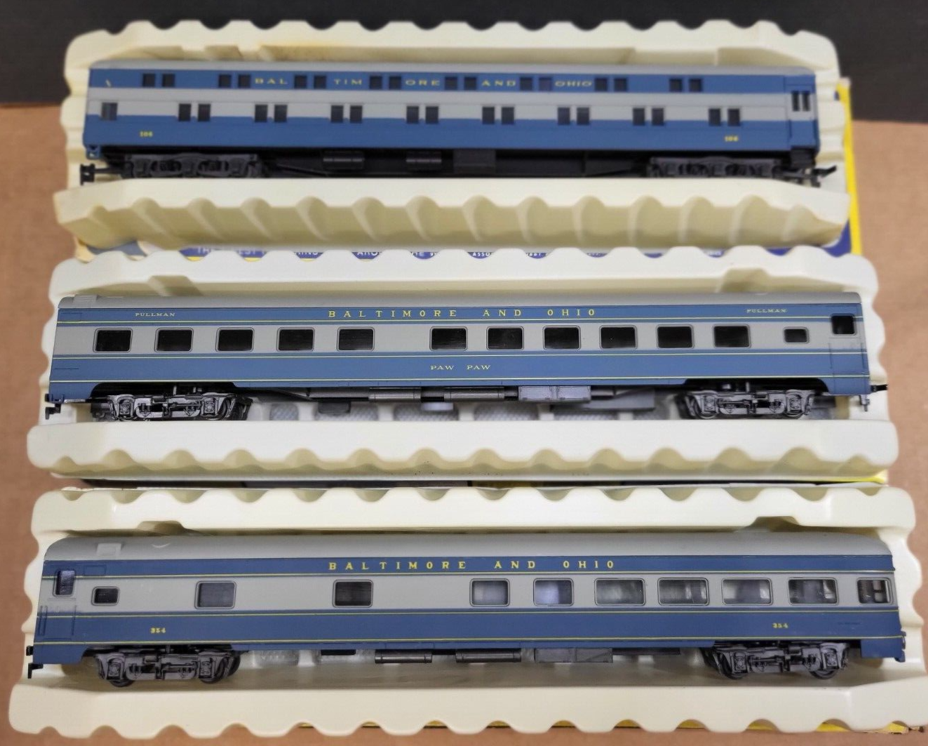 Lot of 8 AHM/Rivarossi HO Scale B&O Passenger Cars 2 Shipping eBay