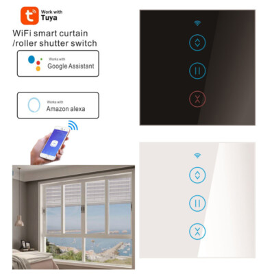 Smart WIFI Rolladenschalter Touch Vorhang Schalter Jalousieschalter TUYA App DE