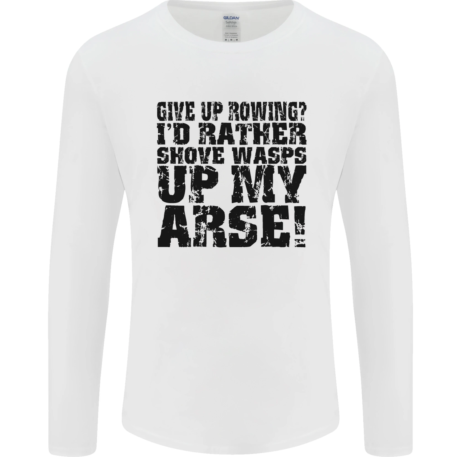 FILA Rinunciare al canottaggio? Maglietta a maniche lunghe Boat Rower Coxman divertente da uomo