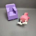 Vintage Twirly Curls Barbie Accessories Hair Twirler And Purple Salon Chair