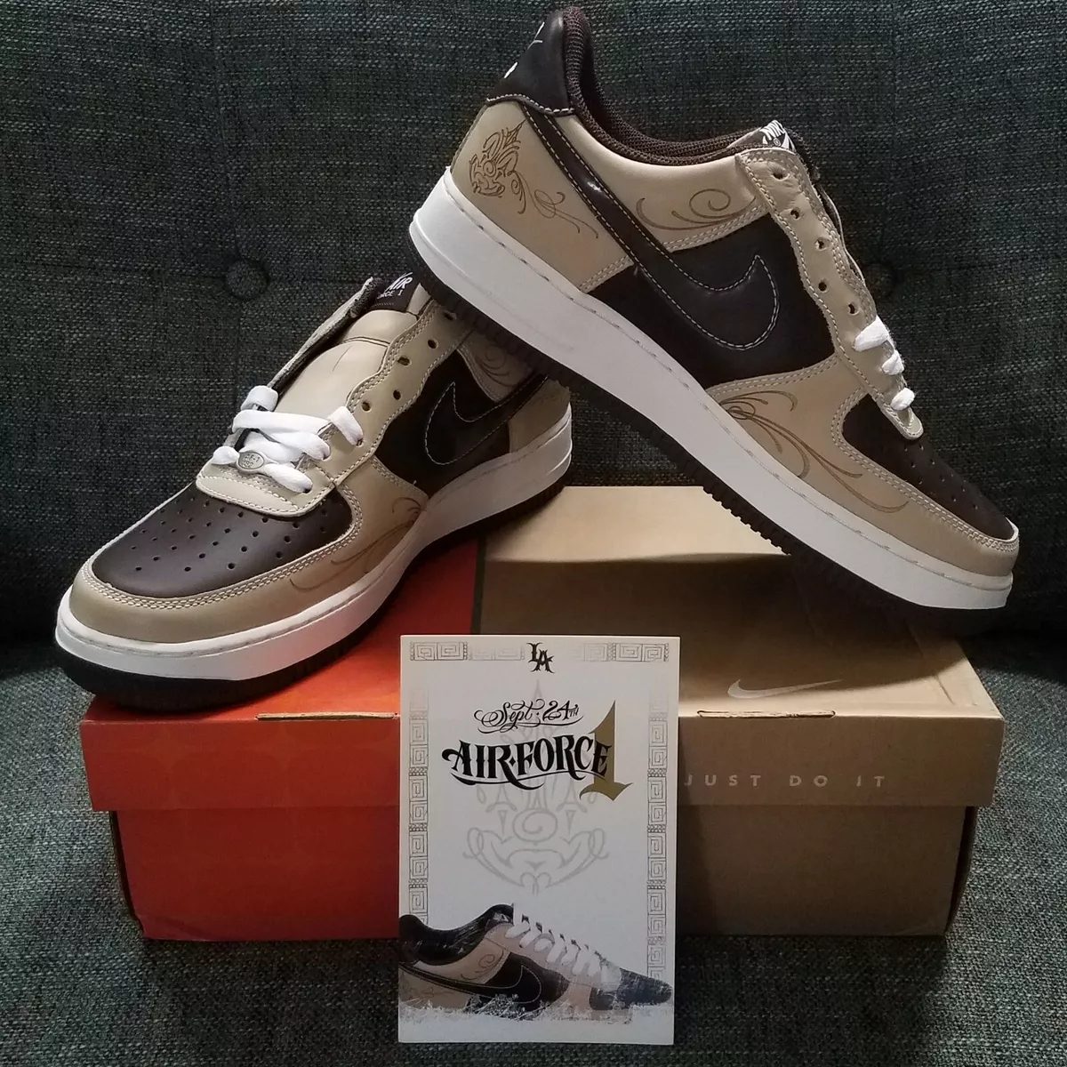 Nike Air Force 1 Mr Cartoon Brown Pride 2005 With Card US Size 9.0 ...