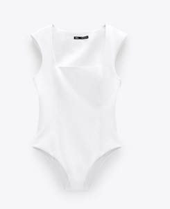 zara white bodysuit