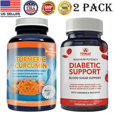 Turmeric Curcumin Immune Support & Glucose Balance Weight Management Supplement
