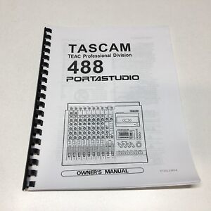 Tascam Portastudio 488 MTR Recorder Owner's User Manual Instruction