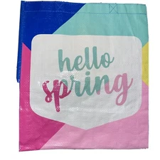 NEW Shopping Bag Spring scene HELLO SPRING Reusable Tote Bag Rite Aid