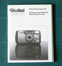 Rollei Prego Zoom AF Instruction Manual English, German