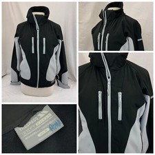 Trespass Soft Shell Jacket M Women Black Gray Full Zip 20000 Mm Euc Ygi Q1-297
