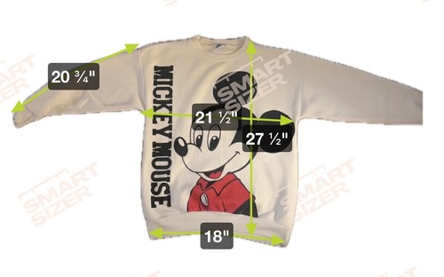 Vintage Disney Character Fashions White & Black , Doubled Sided- Size Medium - Picture 5 of 5