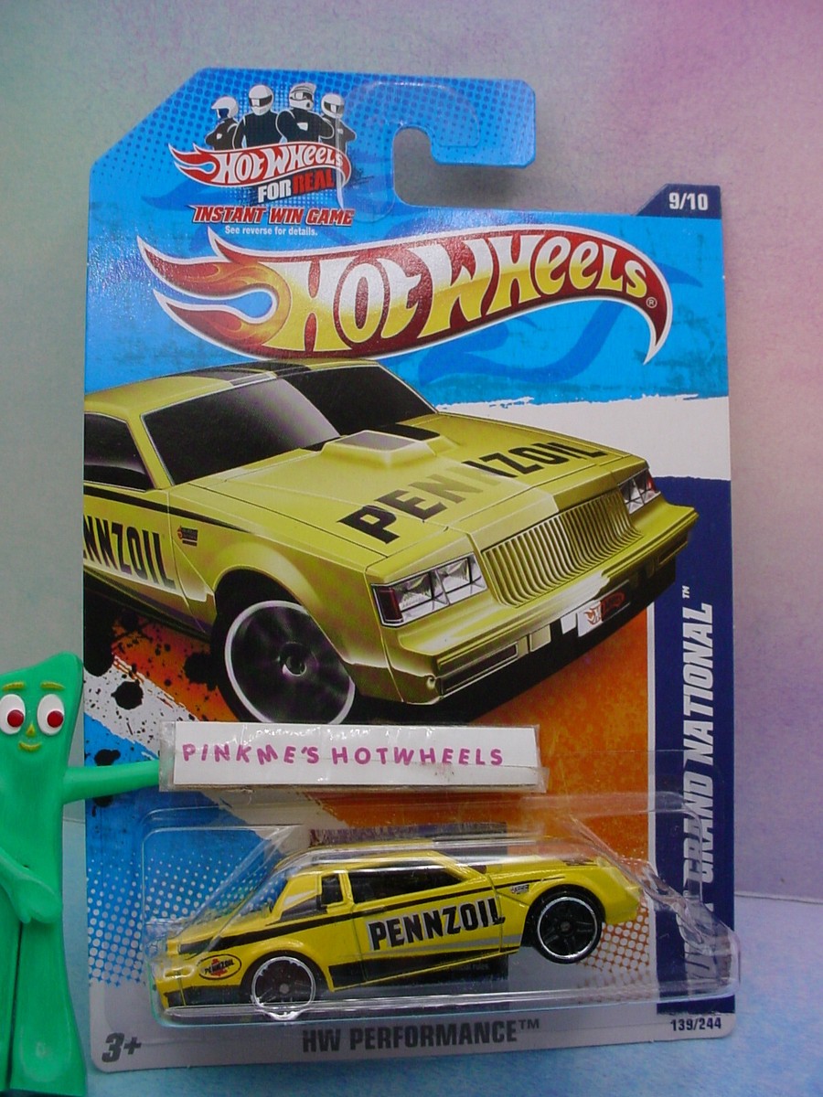 2011 Hot Wheels BUICK GRAND NATIONAL #139 Win☆yellow;PENNZOIL