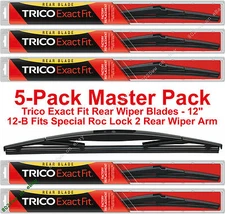 5-Pack Trico 12-B (x5) 12" Rear Wiper Blades Fit Roc Lock 3 Rear Wiper Arm