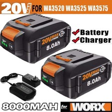 For WORX 20V 8.0AH MAX Extend Lithium-Ion Battery WA3525 WA3575 WA3520 1/2X