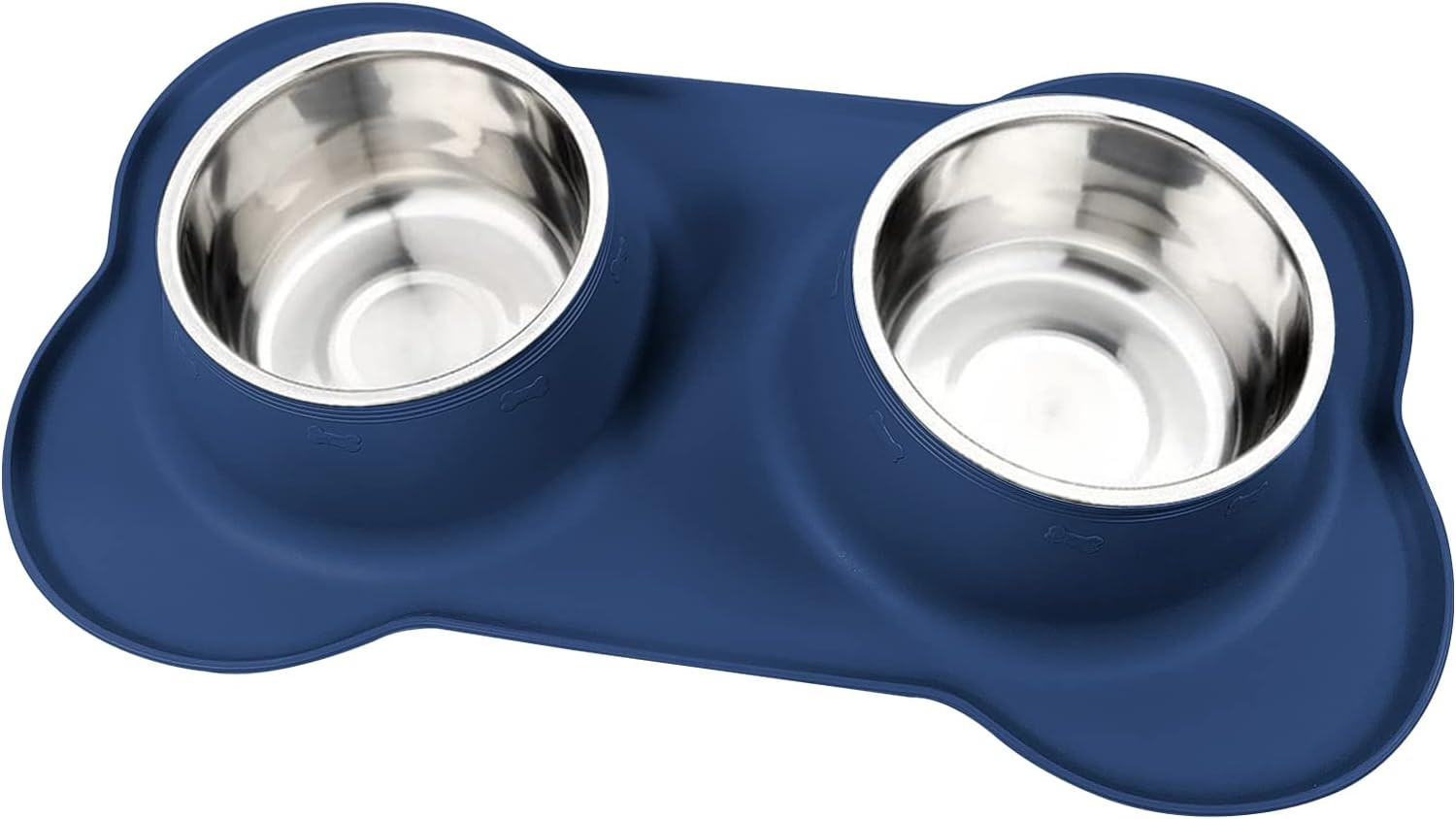 Bowls Stainless Steel Dog Food & Water Bowl Set With No Spill No Slip S
