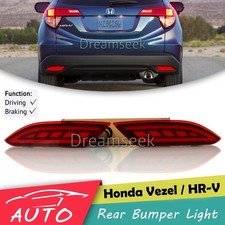 PER HONDA VEZEL HR-V 2014-2021 RIFLETTORE LED ROSSO PARAURTI POSTERIORE FANALE POSTERIORE FENDINEBBIA