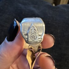 Handcrafted Silver spoon Ring Size 7.5