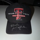 Texas Tech Red Raiders Autographed Flexfit Cap Hat Black 100% Cotton Bob Knight — photo 4