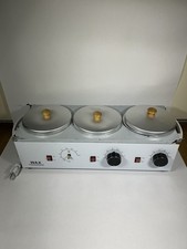 3 Pot Furnace Multi-function Hot Wax Machine Wax Warmer Works- Missing Dial 