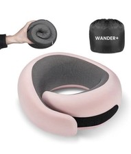 WANDER PLUS Travel Neck Pillow, Pure Memory Foam Neck Pillow