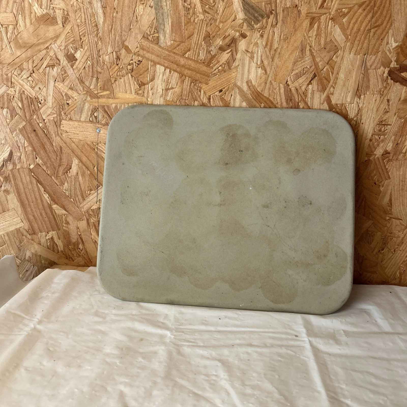 Pampered Chef Rectangle Baker Stoneware Baking Stone Cookie Sheet 15" X 12" 1n