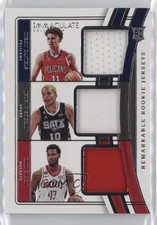 2022 Panini Immaculate 22/49 Tari Eason Dyson Daniels Jeremy Sochan #RT-DJT n0c