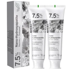 2pcs 7.5 Hydroxyapatite Toothpaste for Advanced Enamel Protection, Gentle and...