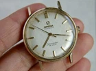 Vintage OMEGA Seamaster Deville 14k Bezel & S/Steel 35mm Automatic Men - RUNS