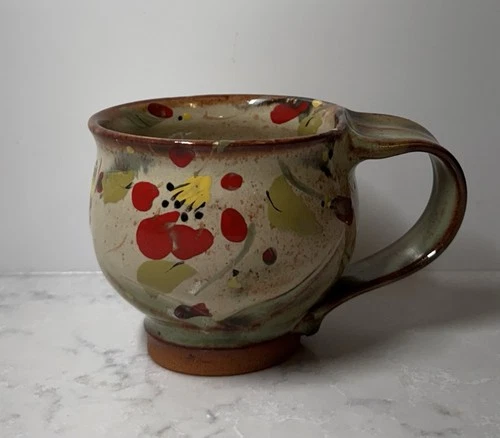 Beautiful Handmade Studio Art Pottery Mug Coffee Tea Cup