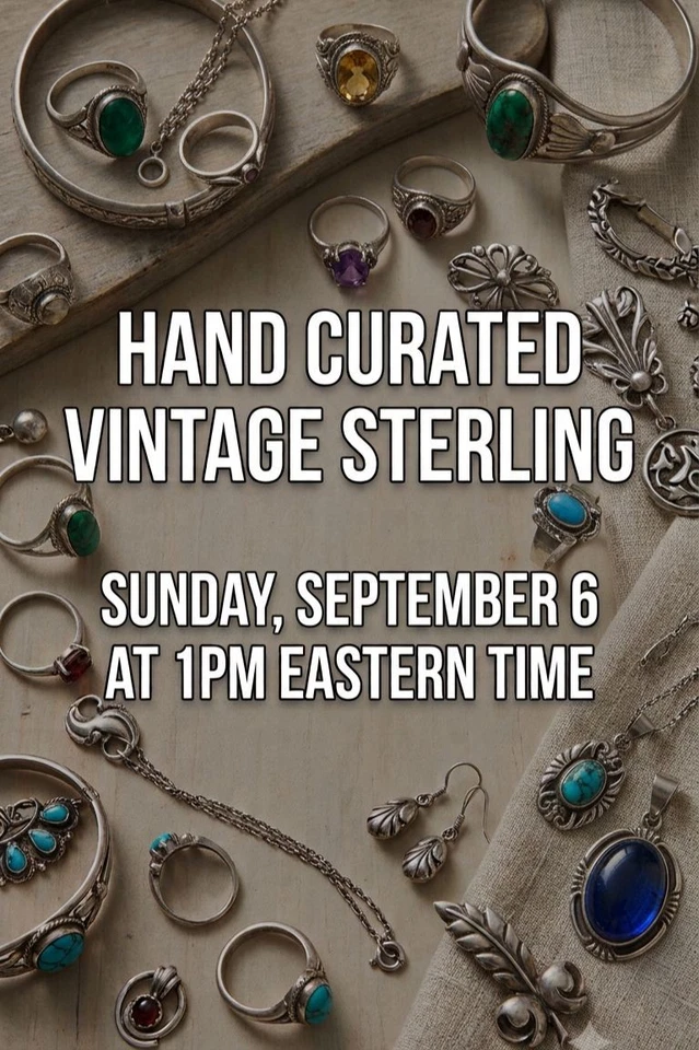 Hand Curated Vintage Sterling! Live 925 Jewelry with Sam & Alexis