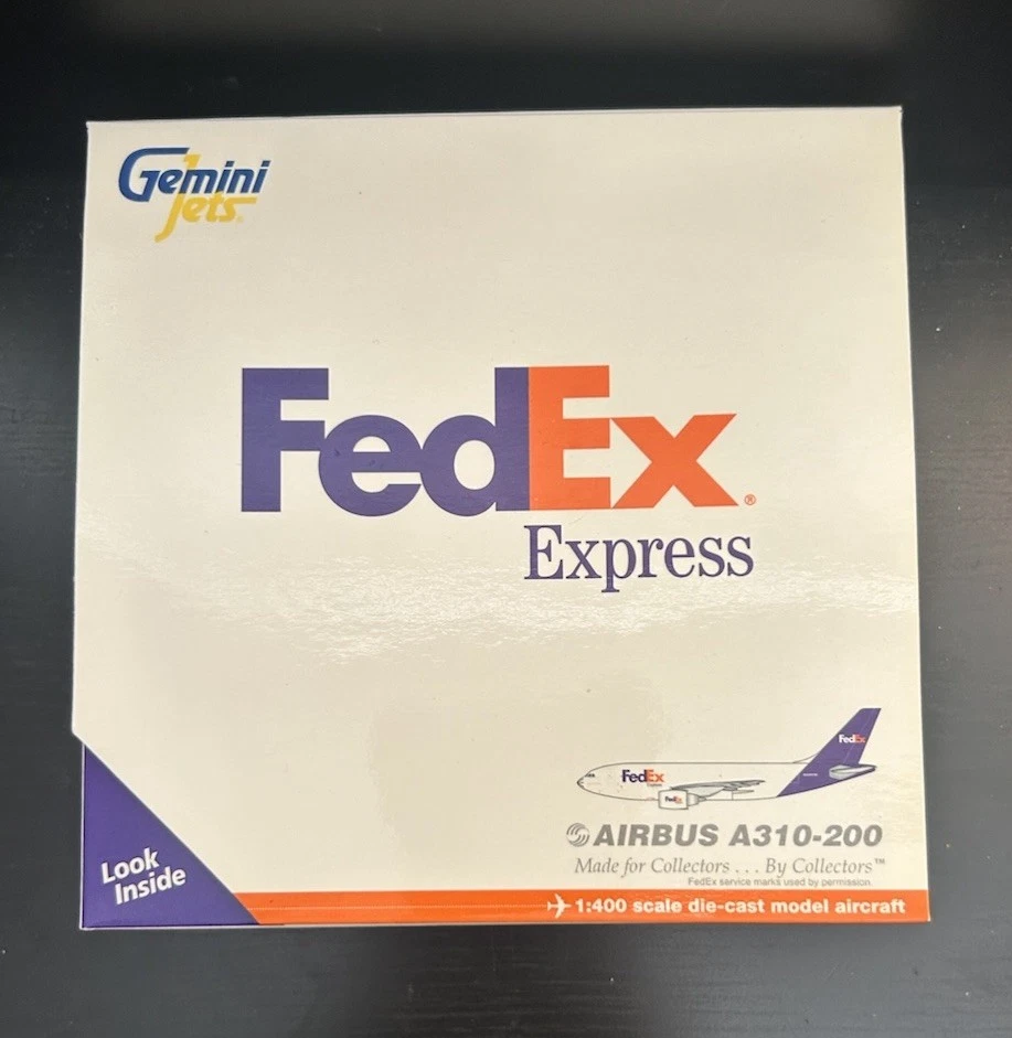 Modelo fundido a presión GeminiJets 1:400 Fedex Express Airbus A310-200 N442FE GJFDX639 Foto 4 de 4