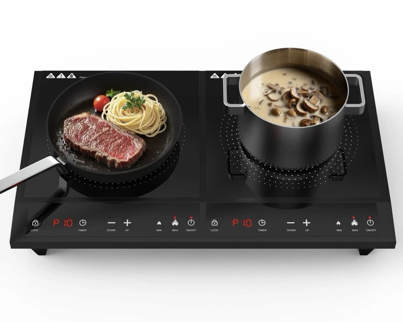 Portable Dual Induction Cooktop Countertop Cooker Double Burner Cooktop Stove