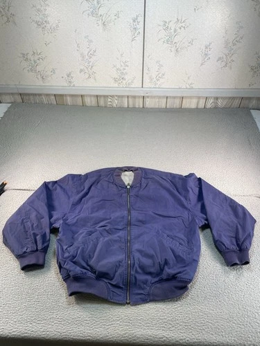 Vintage Aeropostale Jacket Mens Medium Blue Reversible Bomber Compagnie Generale - product listing photo