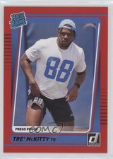 2021 Panini Donruss Rated Rookie Press Proof Red Tre' McKitty #304 n1u