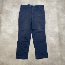 Carhartt Carpenter Trousers Mens 38" Vintage Workwear Relaxed Fit Pants, Navy