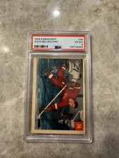1954 Parkhurst Alex Delvecchio #36 Detroit Red Wings NHL Hockey Card PSA 4 VG-EX
