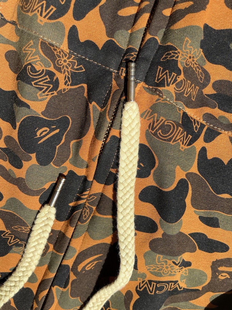 BAPE X MCM Zip Up Hoodie | eBay