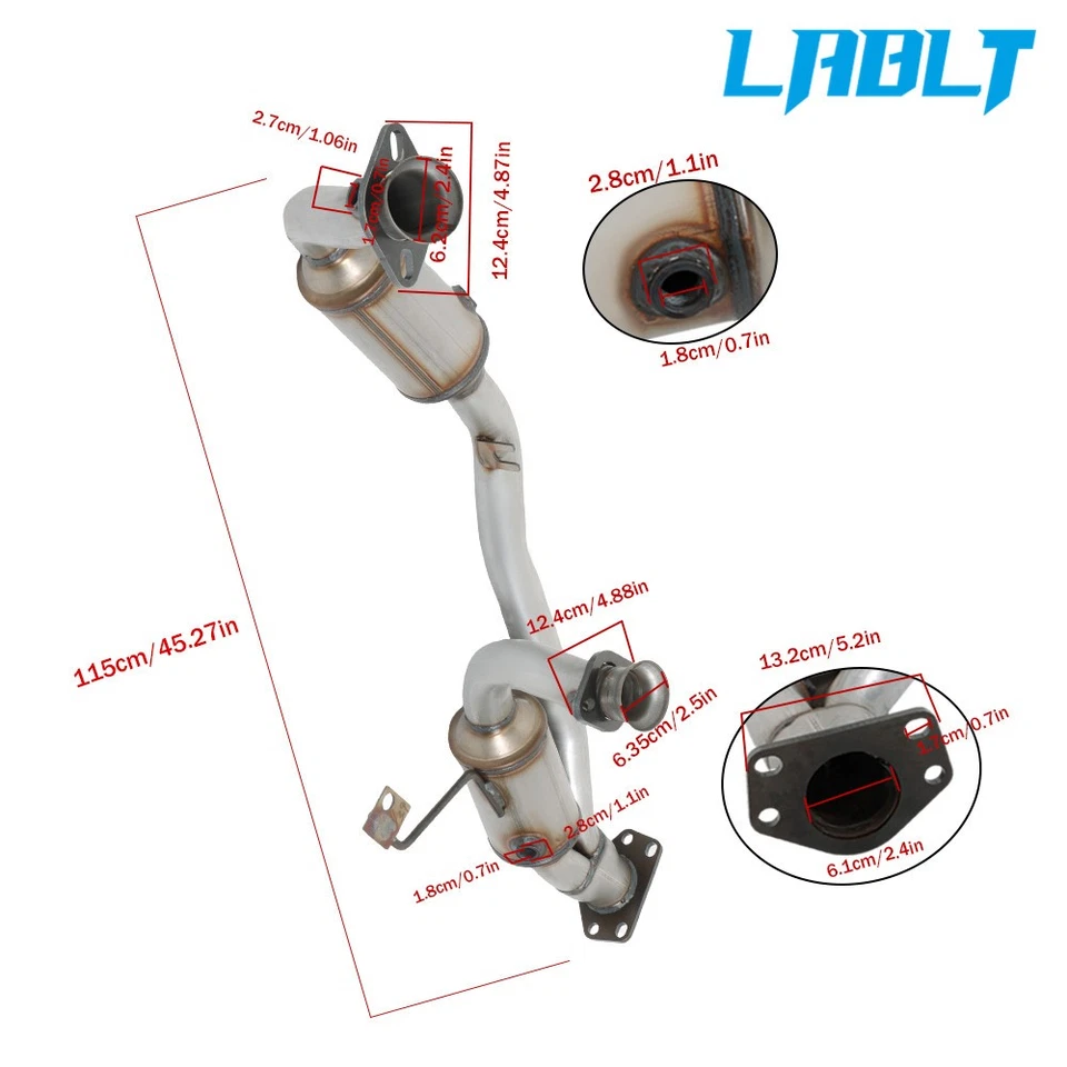 Catalytic Converter For Ford Freestar Mercury Monterey 3.9 & 4.2L 2004 2005-2007 Foto 4 de 4