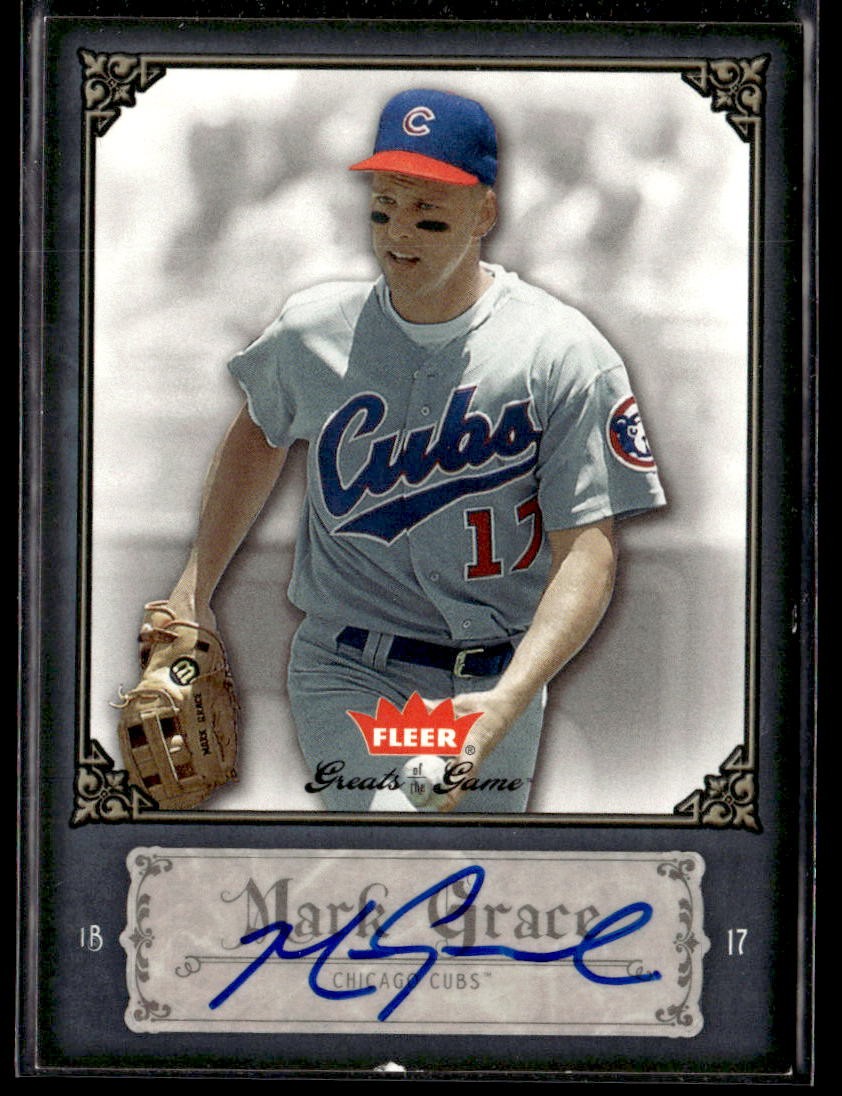 2006 Fleer Greats of the Game Mark Grace #64 Autograph Auto
