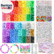 4200Pcs Pony Beads for Bracelet Making Kit, 48 Colors Kandi Beads Bracelet Kit,