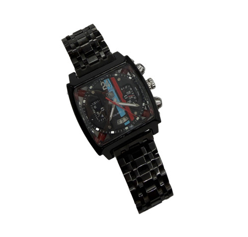 TAG Heuer Monaco Calibre 36 Chronograph Black Dial PVD Coated ...