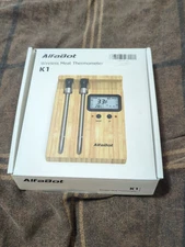 AlfaBot Wireless - Meat Thermometer with 2 Meat Probes, 520 FT BT Meat Th for ye