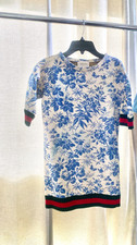 GUCCI Kids Girls' Floral Sweater Dress Size 8 (Can fit up to 10) AUTHENTIC