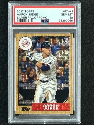 2017 Topps Silver Pack Promo 1987 Aaron Judge PSA 10 Gem Mint RC