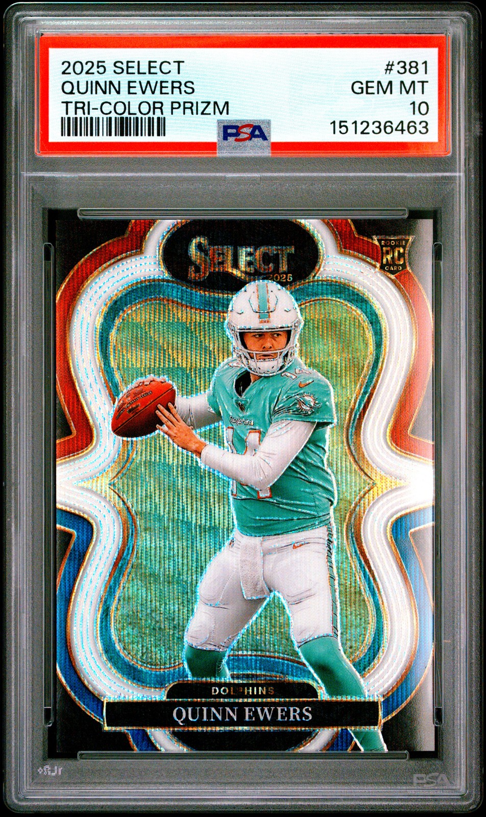 Quinn Ewers Panini Select #381 Tri-Color