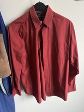 Rotes Herrenhemd, Baumwolle, Größe M (39/40), Barisal