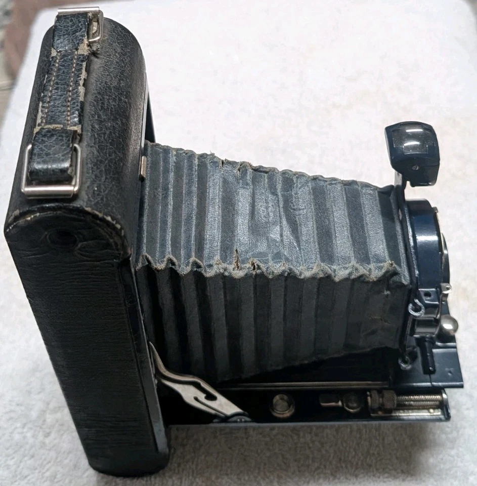 Kodak Nº 1920 Cámara fotográfica plegable de bolsillo antigua 1A Foto 3 de 4